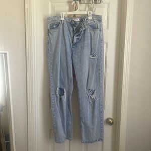 Nectar straight ripped light washed jeans
